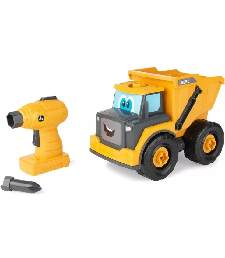 Camión de volteo John Deere BUILD-A-BUDDY juguete con taladro de juguete - pilas AA incluidas Foto 2 de 4