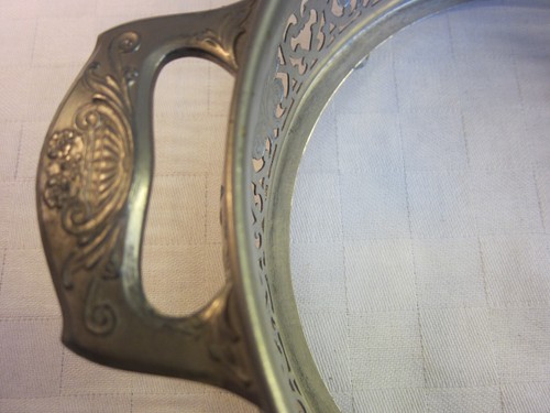 Vintage Royal Rochester #1291 Metall-Kasserolle mit Fuß Ständer Träger 7,5" - Bild 3 von 8