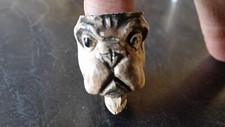 rare 1900s bulldogs head clay tobacco  pipe bowl