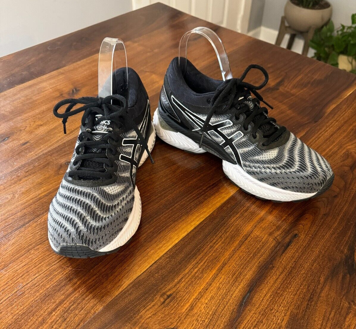 Asics Gel-Nimbus 22 Gray Black Women's #1012A587 Sneakers