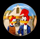 Walter Lantz Woody Woodpecker Ltd Ed Art Porcelain GOTHIC WOODY SIGNED Plate — photo 2