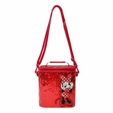 Disney Store Minnie Mouse Lunch Box Tote Red Sequin 2021 New