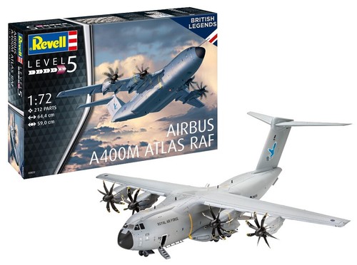 REVELL, Airbus A400M Atlas RAF à assembler et à peindre, échelle 1/72, REV03822