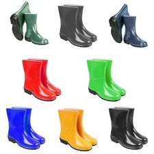 Womens Ladies Wellies Wellington Boots Rainy Boots Durable Waterproof Gardening