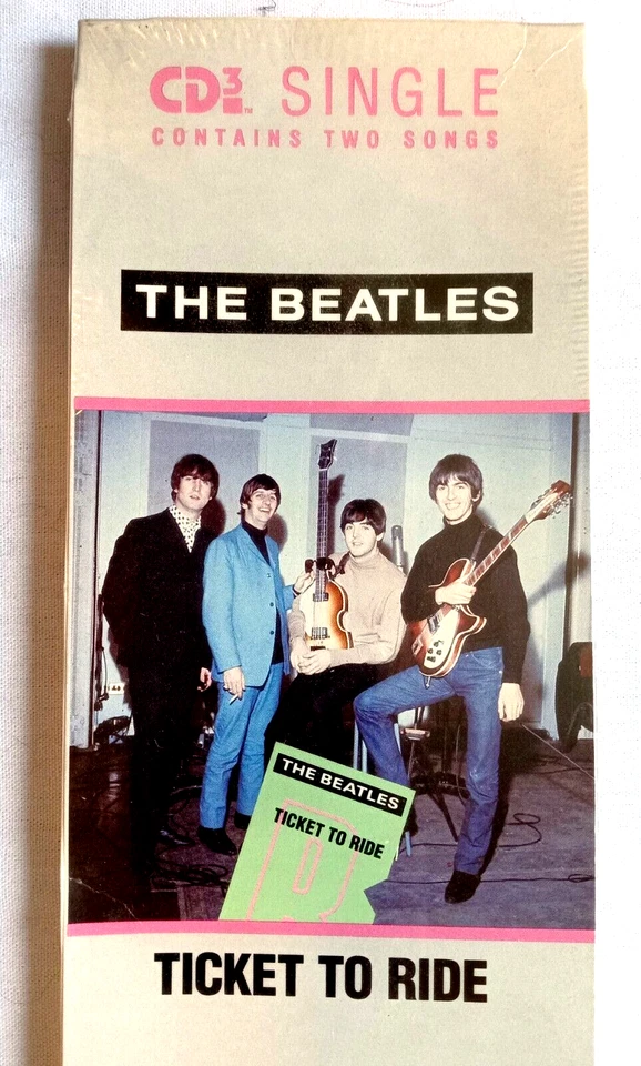 BEATLES Ticket To Ride w/Yes It Is Limited Edition 3" CD Factory Sealed Long Box Foto 2 de 4