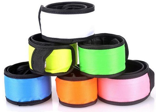 LED SLAP Bracelet Band Night Light Safety for Ankle Arm Running Walking Bike Jog - Picture 2 of 28