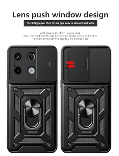 Phone Case for Case with Glass Screen Xiaomi Redmi Note 13 Pro 4G Black