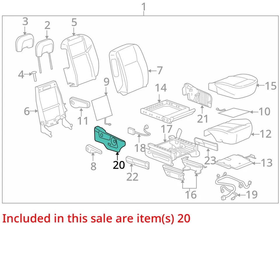 2005-2008 CHEVROLET SATURN UPLANDER РЕЛЕ ПАНЕЛИ ASM P/СИДЕНЬЕ CUSH OTR 89044006 НОВЫЙ - Изображение 2 из 3