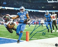 Jahmyr Gibbs Signed Autographed Detroit Lions 8x10 Photo with COA/Hologram