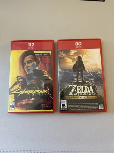 Cyberpunk 2077 & Zelda Breath Of The Wild Used - Nintendo Switch 2
