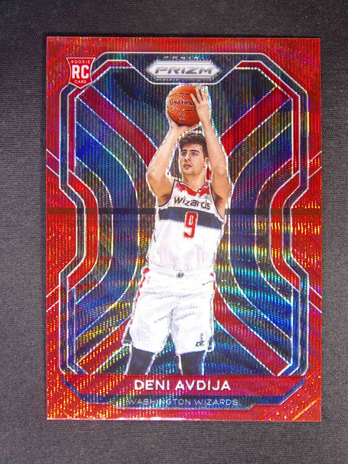 2020-21 Panini Prizm Deni Avdija #290 RC Rookie Red Ruby Wave