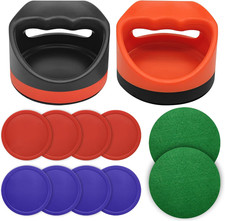 Air Hockey Pushers Air Hockey Pucks Paddles,Goal Handles Paddles Replacement Ac