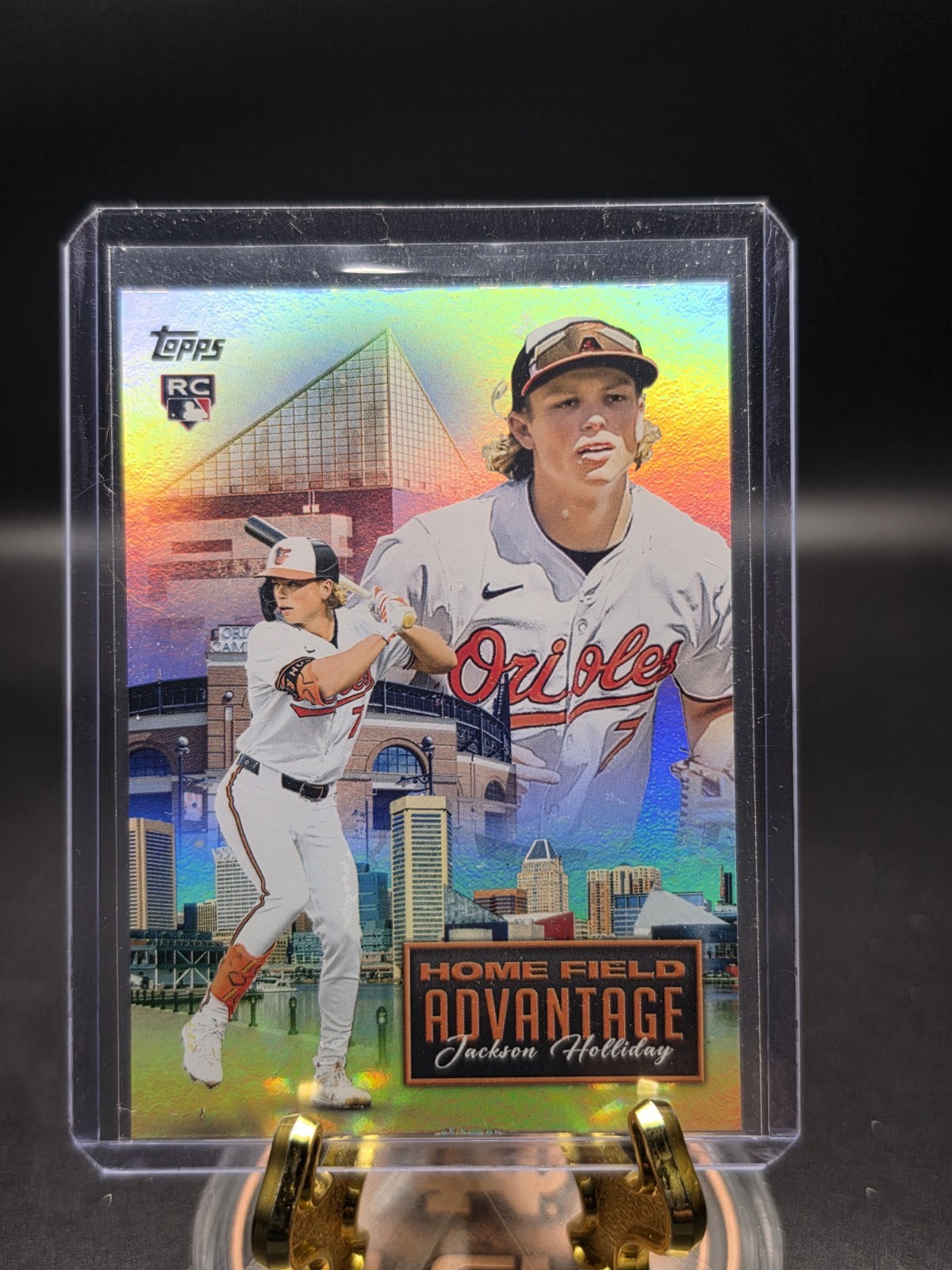 Jackson Holliday #HFA-21 (Baseball Cards 2024 Topps Homefield Advantage) — is it worth grading?