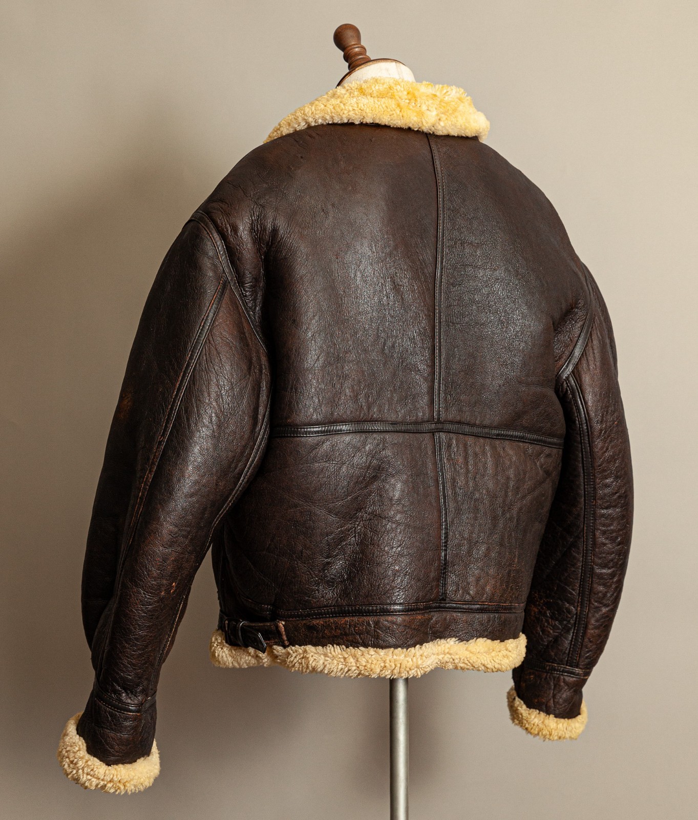 Vintage USAF G-8 Sheepskin Shearling Flying Jacket Brown | Size 48-50 image 6