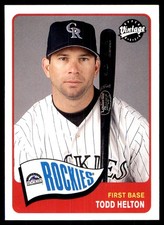 Todd Helton 2003 Upper Deck Vintage #179 Rockies MLB READ FREE SHIP AutographDen