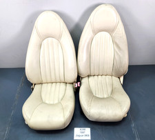 97-02 Jaguar Xk8 Convertible Front Driver Passenger Seat Leather Assy Set 97-02 Jaguar Xk8 Convertible Front Driver Passenger Seat Leather Assy Set