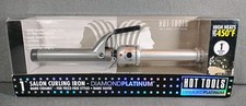 NIB Hot Tools Diamond Platinum Salon Curling Iron 1” HTP05 Nano Ceramic