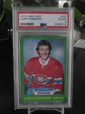 1973 Larry Robinson Rookie O-Pee-Chee # 237 PSA Graded 6 EX-NM