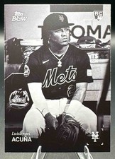 2025 Topps Black and White Luisangel Acuna #15 RC Mets