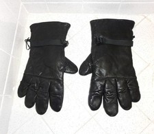 Vintage Illinois Glove Company Black Leather Winter Gloves size 4 Men's  Women'