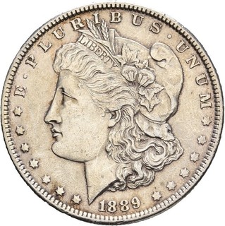 Künker: USA 1 Dollar 1889 Morgan Dollar Silber Top!