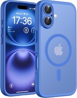 HandyhüLle FüR Iphone 16 Plus Magsafe StoßFest Kratzfest Transluzent Ultramarin