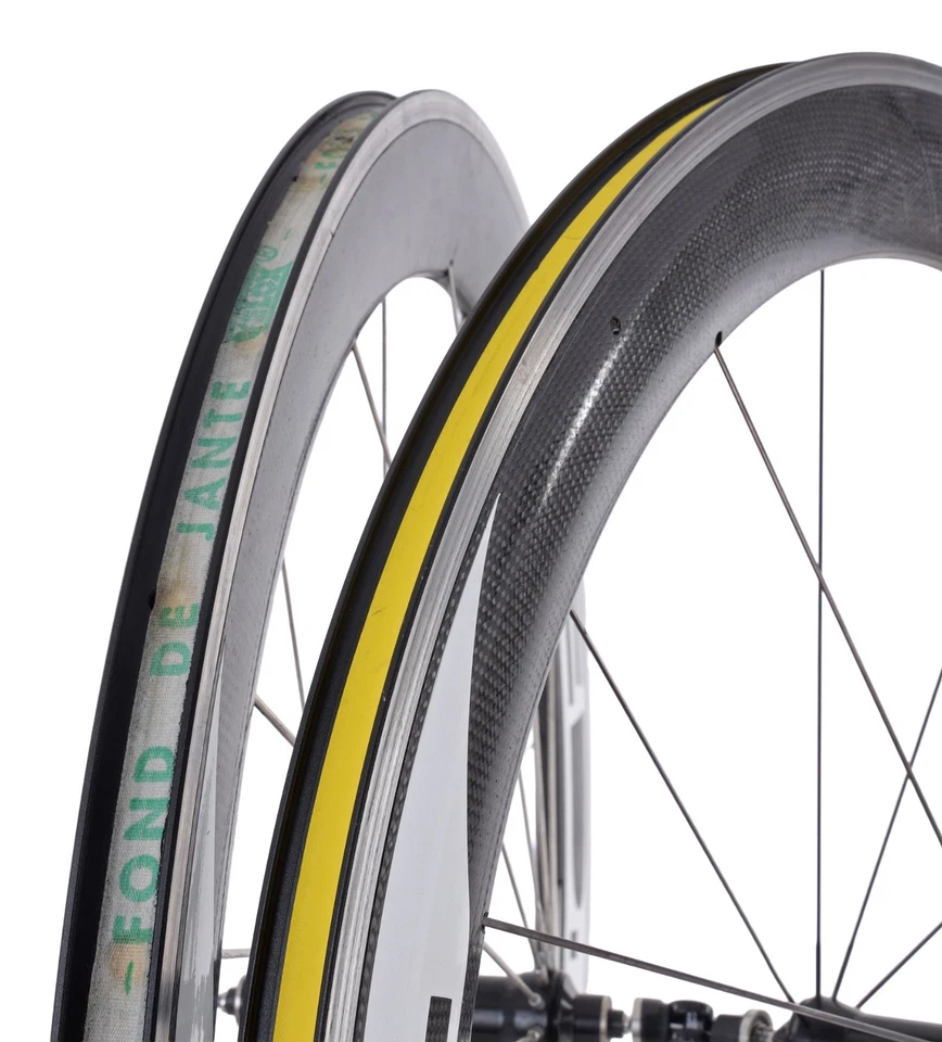 Juego de ruedas de bicicleta de carretera cubierta/carbono HED Jet 6 Shimano 10s 700c freno de llanta QR Foto 3 de 4