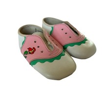 The Little Mermaid Ariel Vintage Baby Girls Sz 3 Soft Sole Lace Up Shoes
