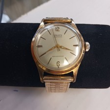 Vintage Gruen Precision Waterproof Wrist Watch Gold Tone RUNS