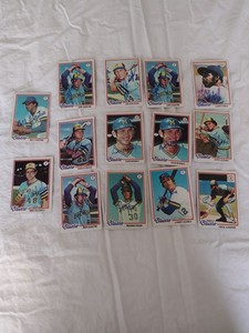 Autograph Baseball Topps 14 Cards Milwaukee Brewers 1978