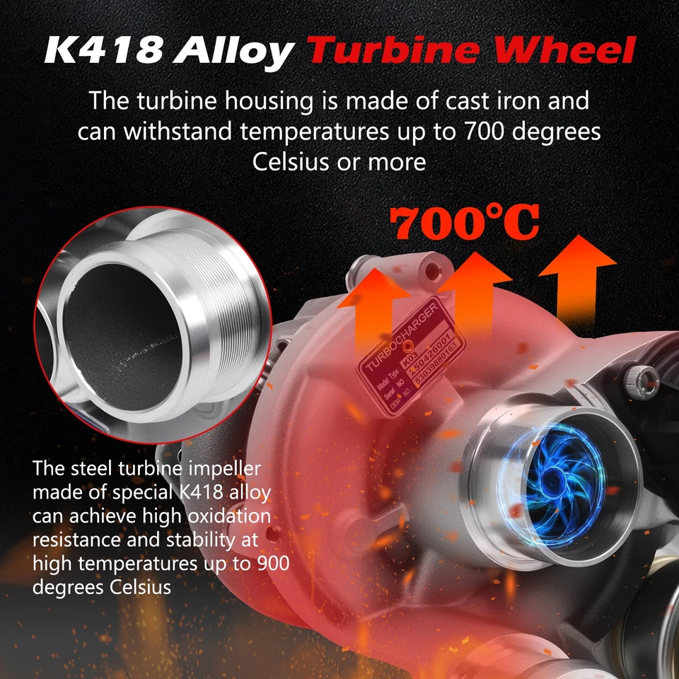 Upgrade Turbo Billet Turbocharger for Mini Cooper S R55 R56 R57 1.6 EP6DTS 11-16 Foto 4 de 4