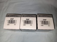 Lot of 3 - GE Quartzline DNF 21V 150W Projector Bulbs New