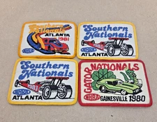 Vintage National Hot Rod Association Patches Lot 4 Years 1980 1981 1983