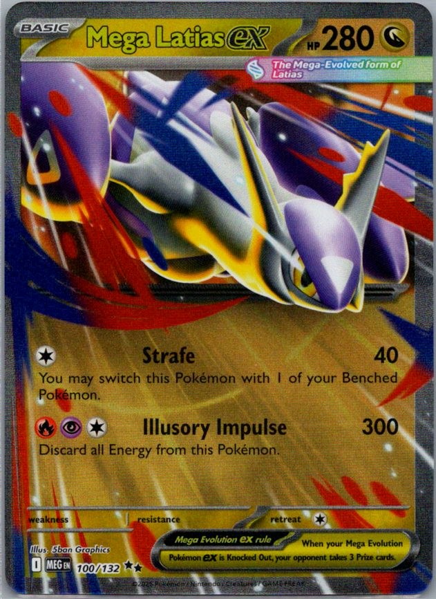 Mega Latias ex - 100/132 Double Rare ME01: Mega Evolution NM