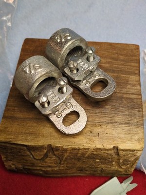 (2) T&B 3940 Conduit Size 3/4''  Grd Clamp, Thomas & Betts, Wire Range 8-2