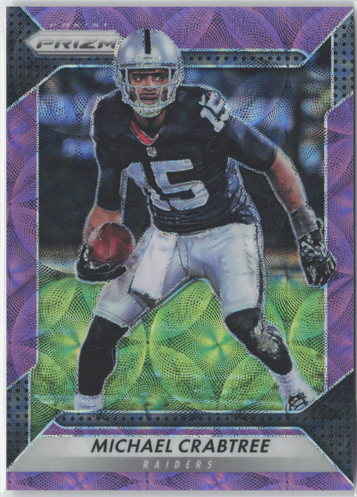 2016 Panini Prizm #46 Michael Crabtree Purple Scope #/99