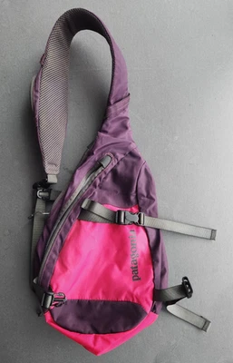 Patagonia Atom Sling 8L Padded Backpack Sling Bag Purse Travel Hike Purple Pink - Image 1 of 4