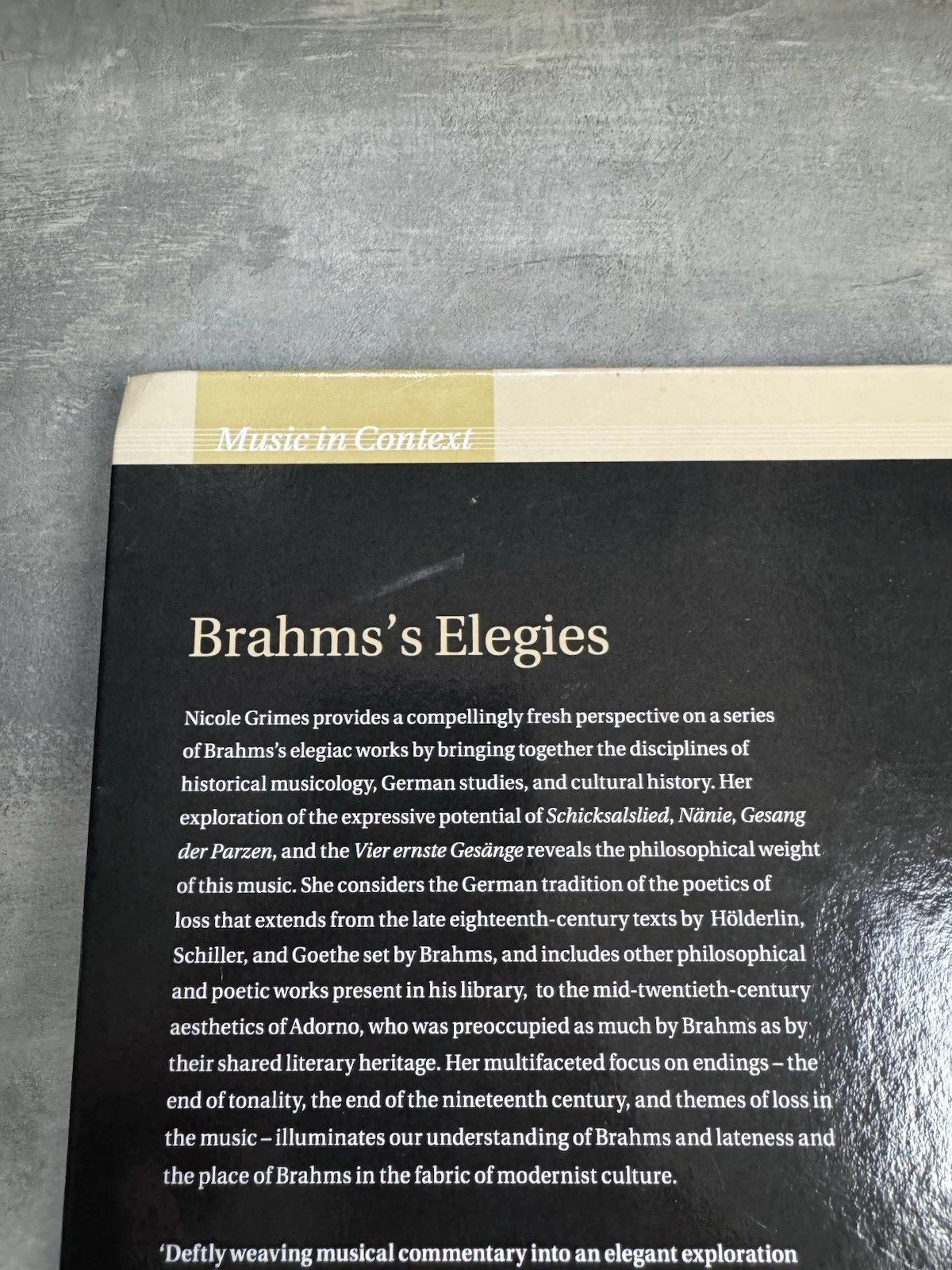 Brahms's Elegies The Poetics Of Loss by Nicole Grimes - 9781108474498 7