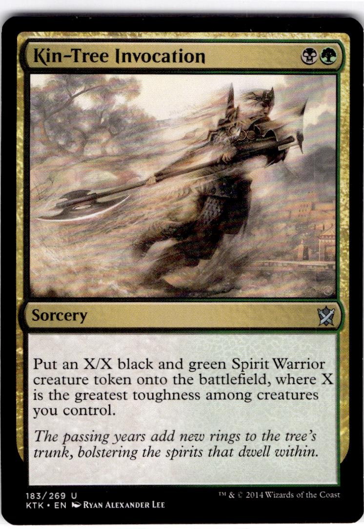 MTG Kin-Tree Invocation Khans of Tarkir Uncommon #183