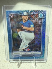 Trey Yesavage 2026 Bowman Baseball Chrome Rookie Mojo Blue Color Match /499 Mega