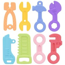 Baby Teether Toy Silicone Teething Toys for 0-12 Months Tool Shape