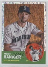 2022 Archives 1963 Topps Design Orange Hot Foil 15/15 Mitch Haniger #28 7ba