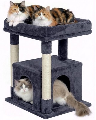 Cat Tree for Large Cat, 19 * 15.8in Large Perch Bed for Adult Cats, 23.6in Ca...