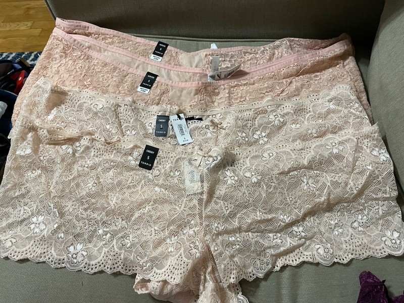 4 NWT Pink Lacy Panties By Torrid Size 5x 2 Of Each Style $70.80 Retail.