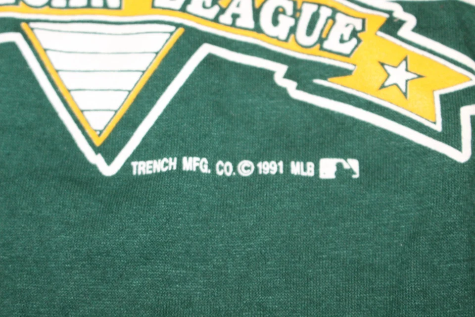 Vintage MLB Trench Oakland Athletics Trench USA Shirt Mens XL MInt Baseball 1991 - Image 2 of 4