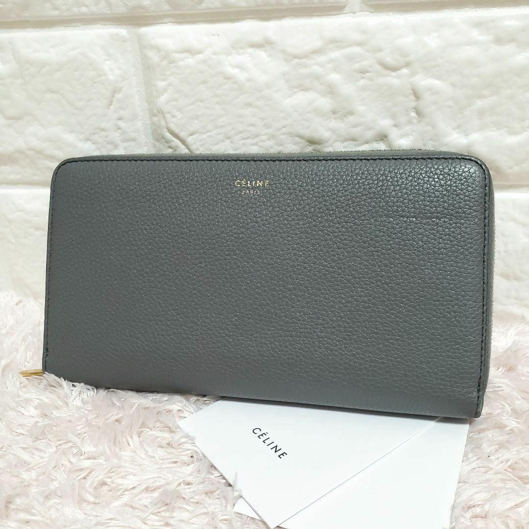 Celine Long Wallet Large Zip Multifunction Gray #… - image 1