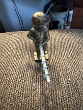 Vintage Bruxelles Corkscrew Naughty Boy Brussels Belgium Metal 3” MCM