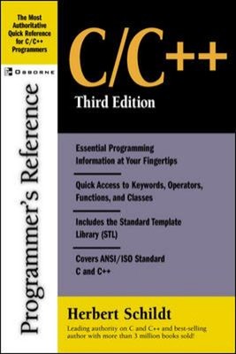 C/C++ Programmer's Reference Paperback Herbert Schildt