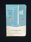 Vintage 1st National Bank Dime Saver Book ($3 Face 90% Silver)
