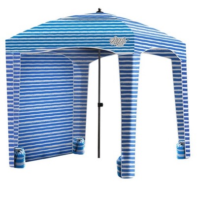 Beach Cabanas for Sand, Beach Canopy with Sandbags & Side Wall for Family, Ea...
